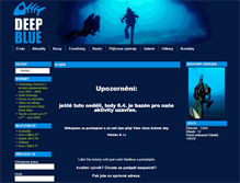 Tablet Screenshot of deepblue.cz